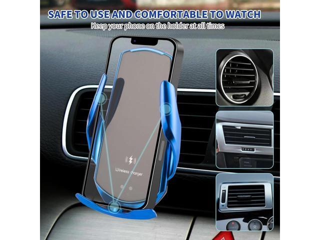 Wireless Car Charger Vent Mount Automotive Electric Induction 15W Wireless Charger Car Vent Mount Bracket Fast Charging Auto-Clamping Car Phone...