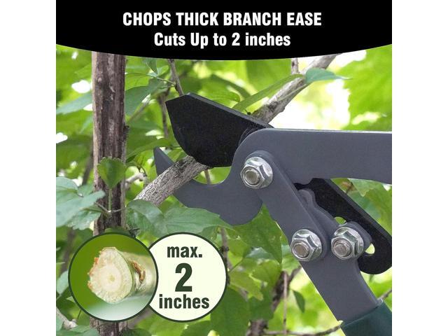 GARTOL 3-Piece Garden Tool Set - Bypass Lopper, Hedge Shears, Pruning Shears with Telescopic Aluminum Handles, Extendable Heavy-Duty Branch...