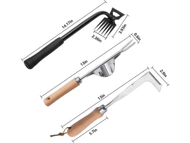 Gardening Hand Weeder Tools, 6 Teeth Uprooting Weeding Tool Multifunctional Manual Hand Weeder for Lawn Garden, Crack Weeder Crevice Weeding Tool,...
