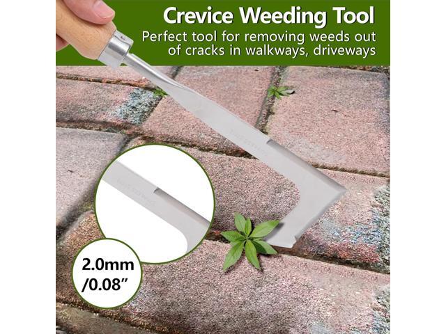 Gardening Hand Weeder Tools, 6 Teeth Uprooting Weeding Tool Multifunctional Manual Hand Weeder for Lawn Garden, Crack Weeder Crevice Weeding Tool,...