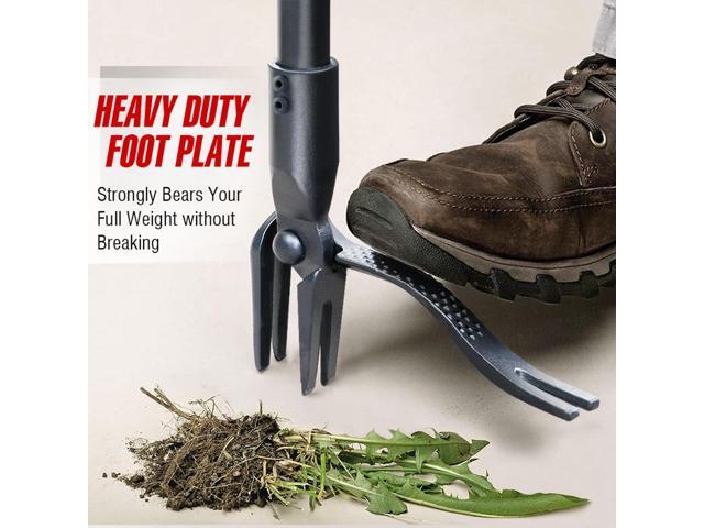 Jardineer 45' Stand Up Weeder Puller Tool, Weed Remover Tool with Long Handle, Weeding Tools Gardening Heavy Duty with 4 Claw Steel Head