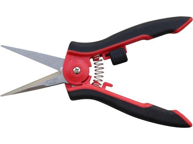 TABOR TOOLS 2-Pack Micro-Tip Pruners with Straight Blades and Fine Tip, Florist Scissors, Garden Snips with Stainless-Steel Non-Stick Precision...