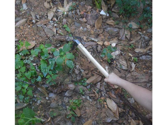 KEYI Carbon Steel Hand Hoe,Solid Mattock Pick Digging Hoe,Agricultural Hoe Garden Rake Tool