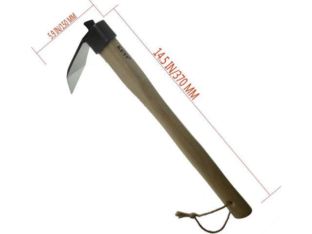 KEYI Carbon Steel Hand Hoe,Solid Mattock Pick Digging Hoe,Agricultural Hoe Garden Rake Tool