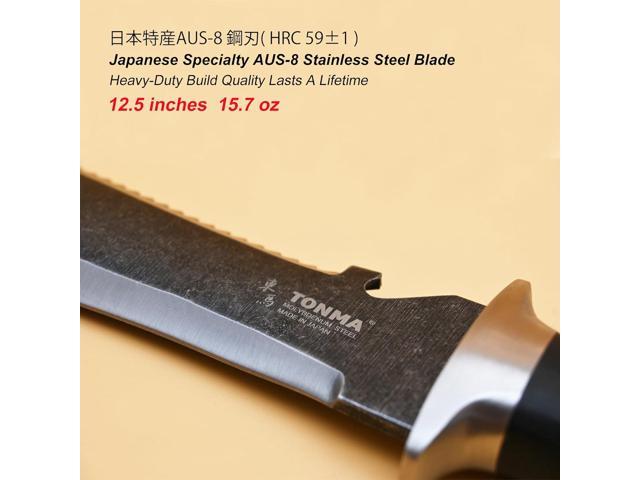 TONMA Hori Hori Garden Knife [Made in Japan] Heavy Duty Stainless Steel Japanese Hori Knife with Sheath Garden Tools for Weeding, Digging, Cutting,...