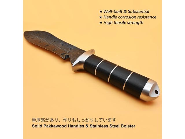 TONMA Hori Hori Garden Knife [Made in Japan] Heavy Duty Stainless Steel Japanese Hori Knife with Sheath Garden Tools for Weeding, Digging, Cutting,...