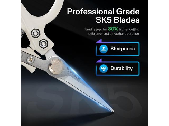 VIVOSUN Pruning Shears for Gardening, Lightweight Plant Pruners for Gardening, Garden Scissors for Cutting Flowers, Trimming Branches, Indoor Plant...