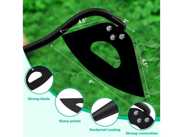 Hoe Garden Tool with 70Inch Long Handle, Heavy Duty Garden Hoes for Weeding Loosening Soil Digging Planting Ridging, Handy Hoe Gardening Tools...