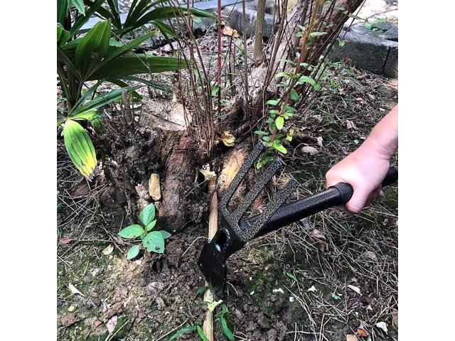 ZOG Garden Big Hand Digger and Hoe Combo Garden Tool,Heavy Duty Hand Tiller,Garden Hoe,Cultivator,Non-Slip Handle & Anti-Rust Head is The Perfect...