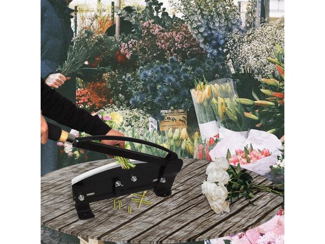 14-Inch Stainless Steel Flower Stem Cutter - Heavy Duty Bunch Cutter with Safety Lock - Perfect for Florists & Gardeners