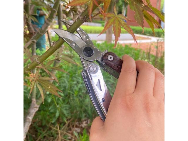 Pruning Shears, 7 in 1 Garden Pruners, Multitools Folding Gardening Shears, 8' Professional Garden Scissors, Garden Clippers, Garden Shears...