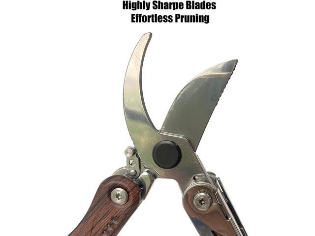 Pruning Shears, 7 in 1 Garden Pruners, Multitools Folding Gardening Shears, 8' Professional Garden Scissors, Garden Clippers, Garden Shears...