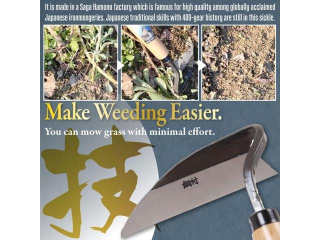 Japanese Weeding Tool Very Sharp Edge Nejiri Gama - Made in Japan - Traditional Craftsmanship