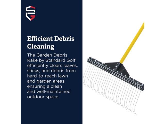 Garden Landscape Rake 21 Head Garden Debris Rake Elevate Your Outdoor Spaces with Precision and Efficiency Ideal for Lawn and Garden Maintenance