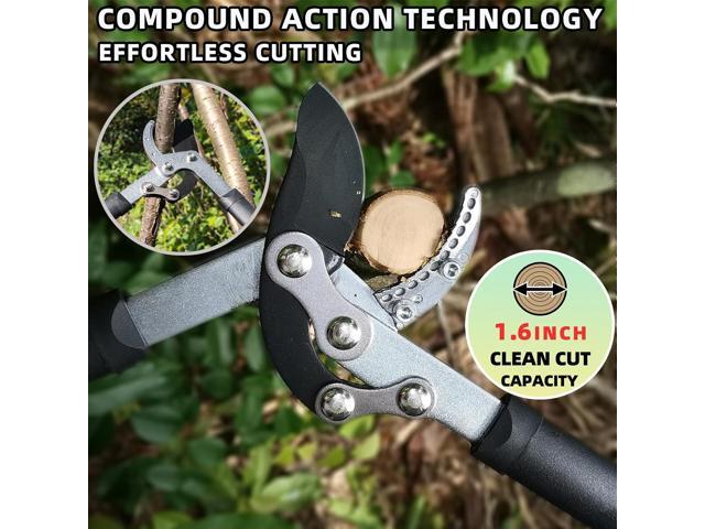 Loppers Hedge Shears & Pruners Combo Set 3-Piece Hedge Clippers, Heavy Duty Tree & Shrub Care Kit for Yard, Lawn & Garden, Professional Branch...