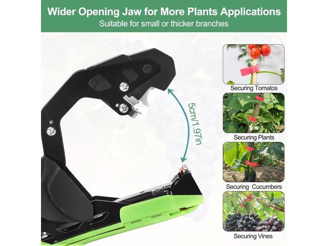 Upgraded Plant Tying Machine Gun to Tie Up Vine Tomatoes and Grapes Quickly Garden Tape Tool for Gardeners Farmers with SK5 Blade Replacement...