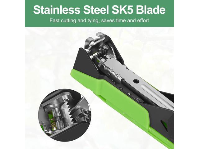 Upgraded Plant Tying Machine Gun to Tie Up Vine Tomatoes and Grapes Quickly Garden Tape Tool for Gardeners Farmers with SK5 Blade Replacement...