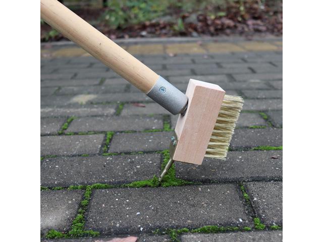 SCRUBIT Moss & Weed Remover Wired Grout Cleaner Brush, Great for Cleaning Decks, Pavers, Patios & Walkways Weed Scraper & Wire Brush Set, Combo w/2...