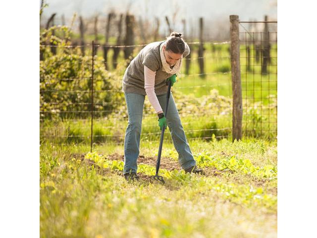 Hoe Garden Tools, 37-49 Inch Gardening Tools for Weeding, Stirrup Hoe Long Handle for Yard Weed Puller, Scuffle Hula Adjustable Weeding Loop Hoe...