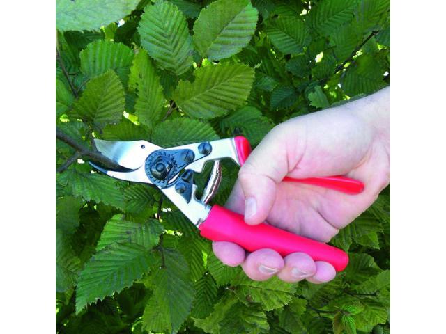 Felco Pruning Shears (F 12) - High Performance Swiss Made One-Hand Garden Pruner with Steel Blade