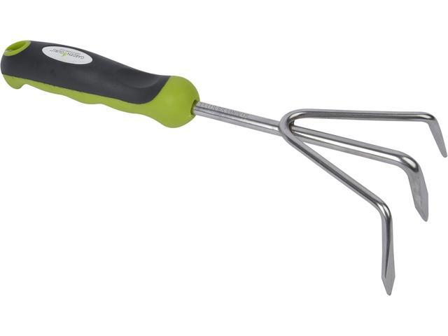 Garden Guru Hand Cultivator Rake Tiller Tool - Stainless Steel for Ultimate Strength - Rust Resistant - Ergonomic Handle - Great for Gardening...