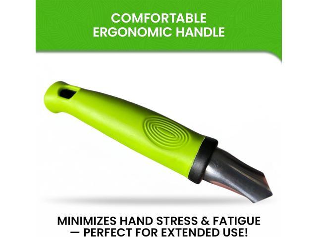 Garden Guru Hand Weeder Tool with Ergonomic Handle - Weed Puller for Planting, Weeding, Flower and Vegetable Care in Lawn Garden Yard Rust Resistant