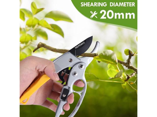 Germany Pruning Shears, Arthritis Weak Hand Snips, Work 3 Times Easier, 1-Inch Cut Capacity Garden Clippers, Ergonomic handle, Rust resistant, high...