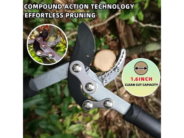 Loppers Hedge Clippers & Pruners Combo Set 3-Piece Hedge Shears, Sharp Tree Trimmer Branch Cutter for Yard, Lawn & Garden, Professional Tree...