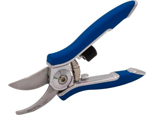 Dramm ColorPoint Stainless Steel Compact Garden Pruning Shears, Hand Pruner, Garden Clippers, with Heavy Duty Blade and Easy grip Handle, Blue