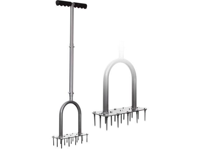 Walensee Lawn Aerator Spike Metal Manual Dethatching Soil Aerating Lawn with 15 Iron Spikes, Pre-Assembled Grass Aerator Tools for Yard, Lawn...