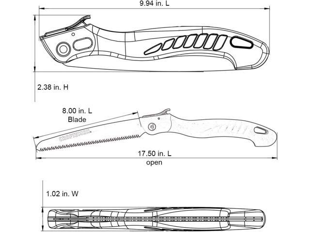 CRAFTSMAN CMXMKIT0170 Tree & Shrub Pruning Set with Bypass Pruning Shears, Bypass Lopper and Folding Pruning Saw