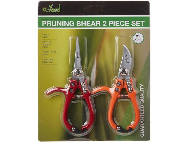 2 - pack Q-yard Pruning Shear, Mini- Extra Sharp Garden Hand Pruners, Easier Cutting, Comfortable Ergonomic, Less Effort - Gardening Scissors for...