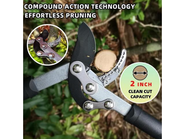 Loppers for Tree Trimming, Heavy Duty Branch Cutter Tree Clippers with Compound Action, Chops Thick Branch Ease, Garden Lopper Pruning, 32 Inch...