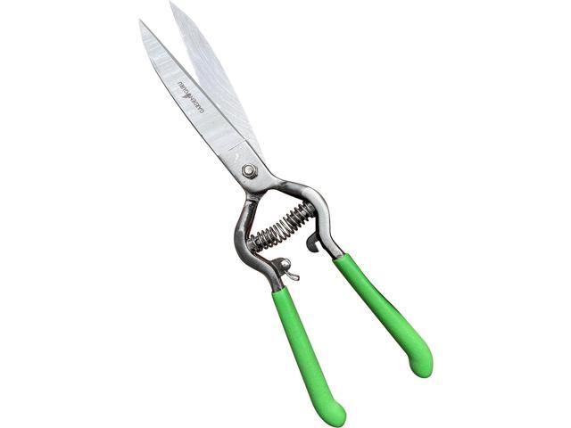 GARDEN GURU Hand Grass Clipper Scissors Classic Forged Steel Grass Shears Pruners Comfort Grip Handles Perfect for Hand Edging Lawn, Trimming...