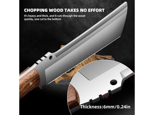 Machete with Sheath for Cutting Trees Heavy Duty, for Yard Work and for Bushcrafting Knife Sickle for Clearing Brush Garden Tools Construction Blade