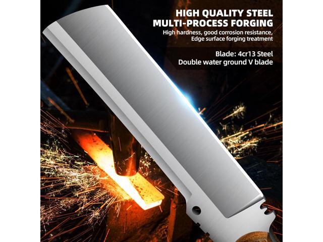 Machete with Sheath for Cutting Trees Heavy Duty, for Yard Work and for Bushcrafting Knife Sickle for Clearing Brush Garden Tools Construction Blade