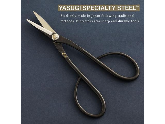 Wazakura Yasugi Steel Satsuki Bonsai Scissors for Trimming Made in Japan 7 inch (180 mm), Japanese Garden Bonsai Tools, Pruning Shears for Flowers...