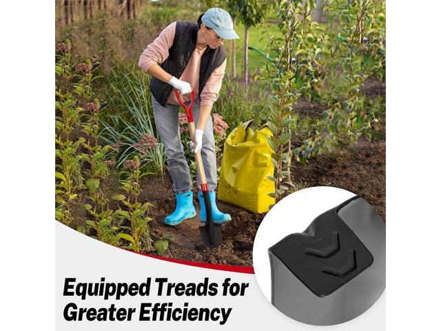 Nohovu Spade Shovel for Digging, Heavy Duty Shovel with D-Handle, Trench Shovel for Gardening, 45 Inches