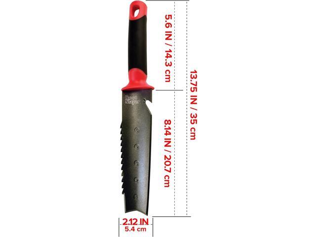 Radius Garden 17211 Root Slayer Soil Knife with Holster, Original Red