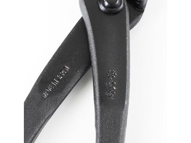 Wazakura Hanafubuki Hand Forged Bonsai Tree Wire Cutter MADE IN JAPAN 7.7inch (195mm), Japanese Garden Tool, Rounded Ends - Black