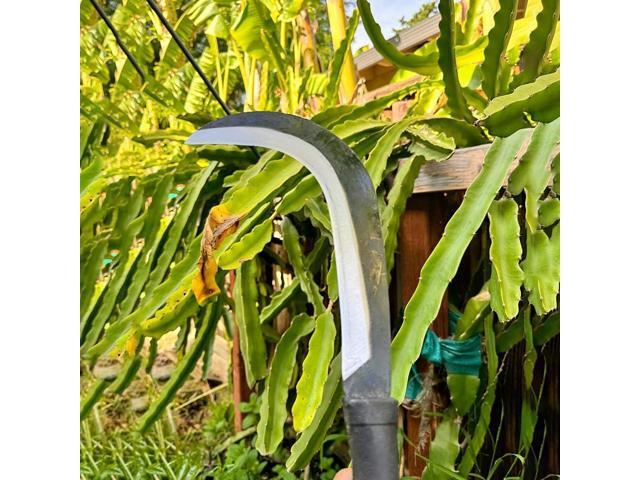 Sickle Garden Tool Machete for Yard Work and Cutting Trees Heavy Duty Machetes Knife Brush Clearing Sickles with Carbon Steel Blade for Grass,...