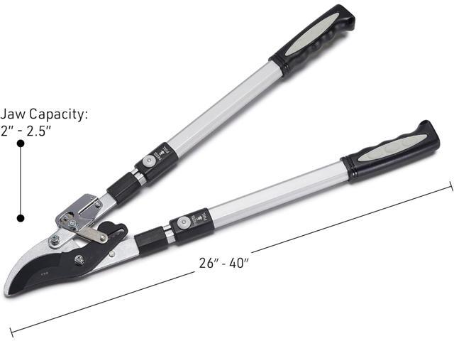 Kings County Tools Double Ratcheting Bypass Lopper Cuts Green Wood Extendable 26'40' Long Handles Trim Tree or Bush Branches 6 Pin-Locked...