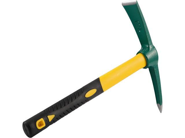 KEILEOHO 15 Inches Pick Mattock Hoe, Forged Weeding Garden Pick Axe with Rubber Handle, Weeding Mattock Hoe for Gardening, Loosening Soil, Camping,...
