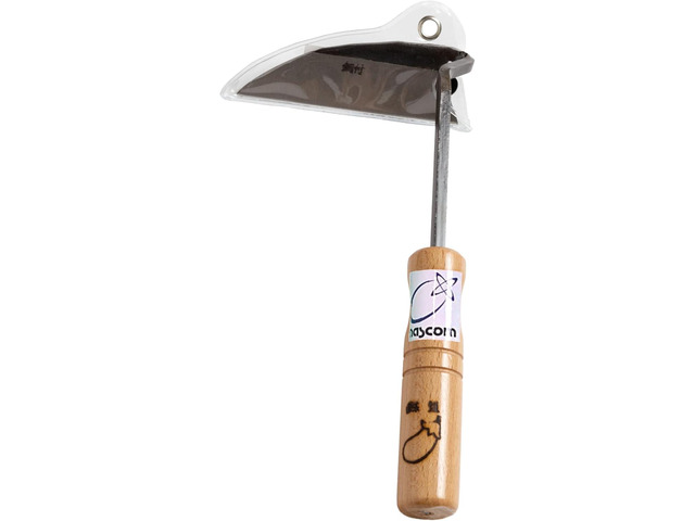 Japanese Sickle (Nejirigama) Durable Carbon Steel (SK85) Blade, Weeder Scraper Hoe, Hand Held Garden Tool, Blade Length 4.72inch