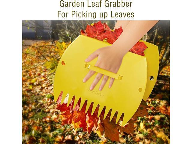 Mobitel Leaf Scoops Hand Rakes -Large Leaf Grabber for Picking Up Yard Leaves, Lawn Garbage and Grass Clippings
