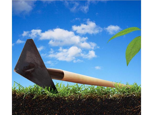 Rogue Scuffle Hoe high Grade Tempered Steel 60-inch Wooden Handle 6 inch Wide Triangle Head Sharp on All 3 Sides Handmade Sturdy Built (1)