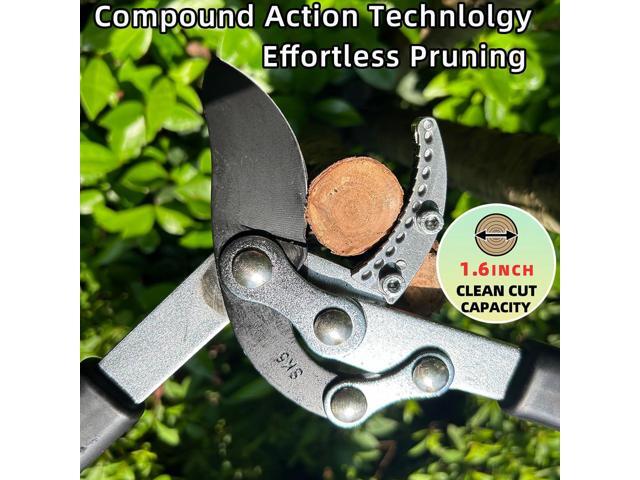 Loppers for Tree Trimming Heavy Duty Branch Cutter with Compound Action, Effortless Tree Pruner Extendable 21-26' Loppers for Gardening, Long...