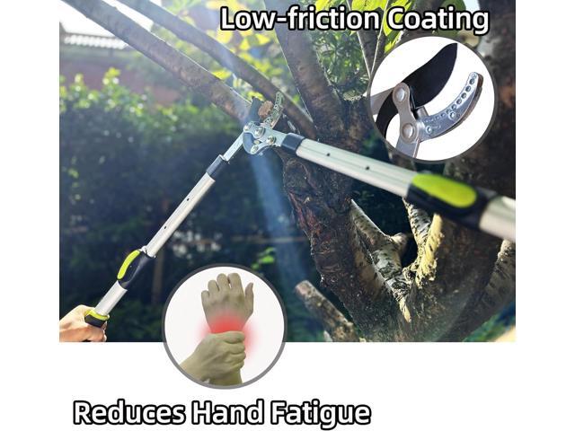 Loppers for Tree Trimming Heavy Duty Branch Cutter with Compound Action, Effortless Tree Pruner Extendable 21-26' Loppers for Gardening, Long...