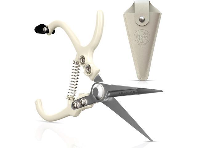 Plant Pruning Shears with Vegan Leather Sheath Garden Trimming Scissors with Belt Holster Bonsai Trimmers Herb Snips Flower Clippers Modern Tools 2...