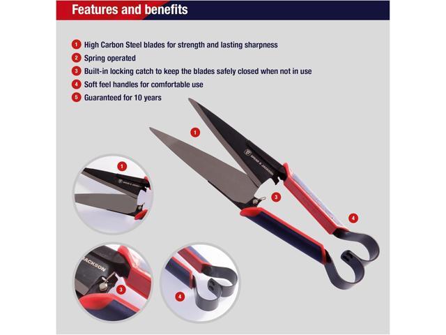 Spear & Jackson 4855TS Razorsharp Topiary Shears, Red, Blue & Silver
